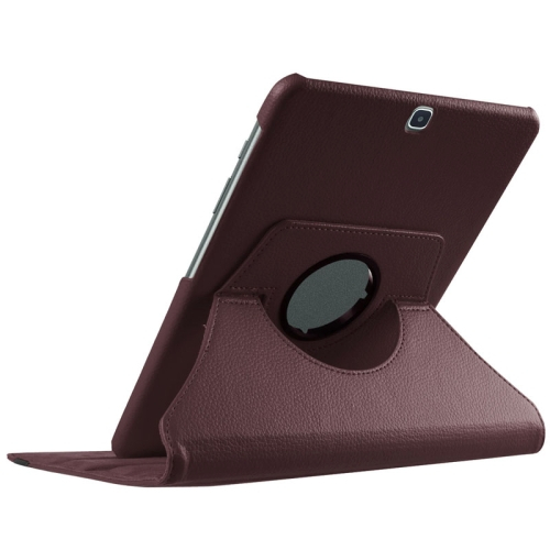 Samsung Galaxy Tab S2 9.7 tuumaa - 360 astetta kääntyvä suojakotelo, ruskea