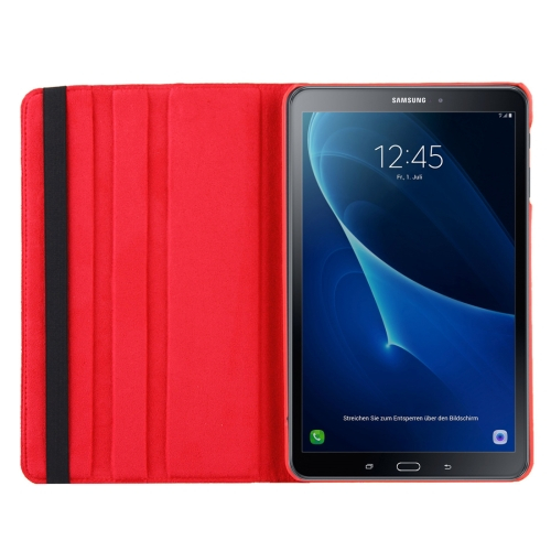 Samsung Galaxy Tab A 10.1 nahkainen suojakotelo, punainen