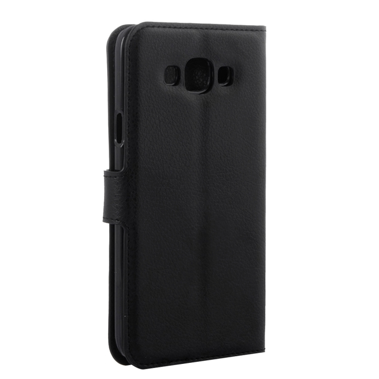 Samsung Galaxy J5 (2016) nahkainen suojakotelo, musta