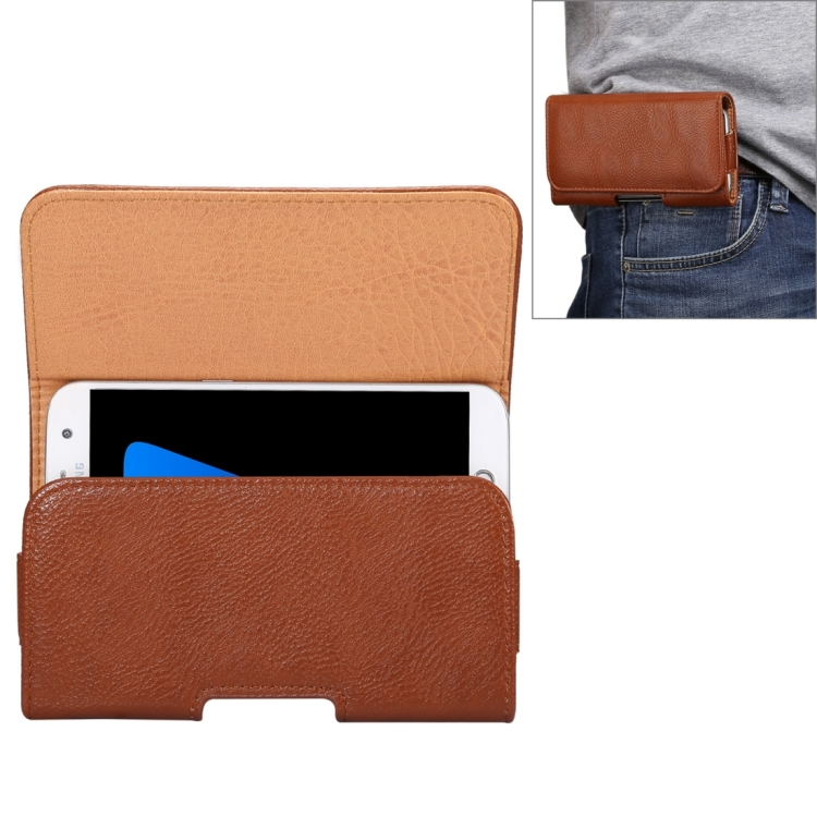 Universal flip leather case with belt clip