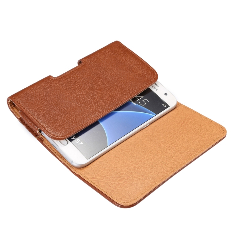 Universal flip leather case with belt clip