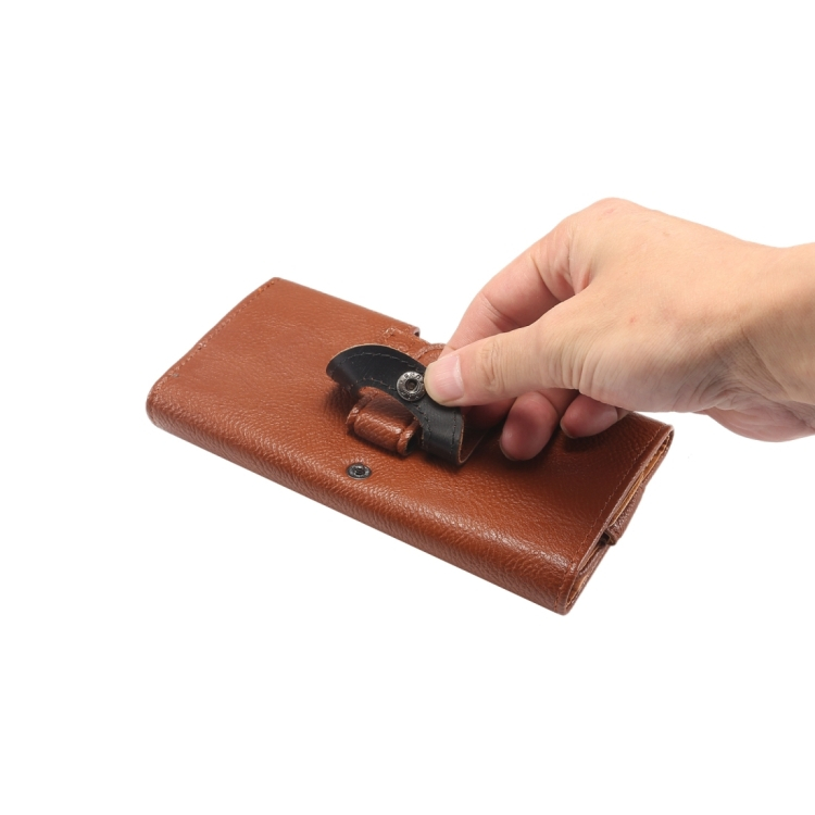 Universal flip leather case with belt clip