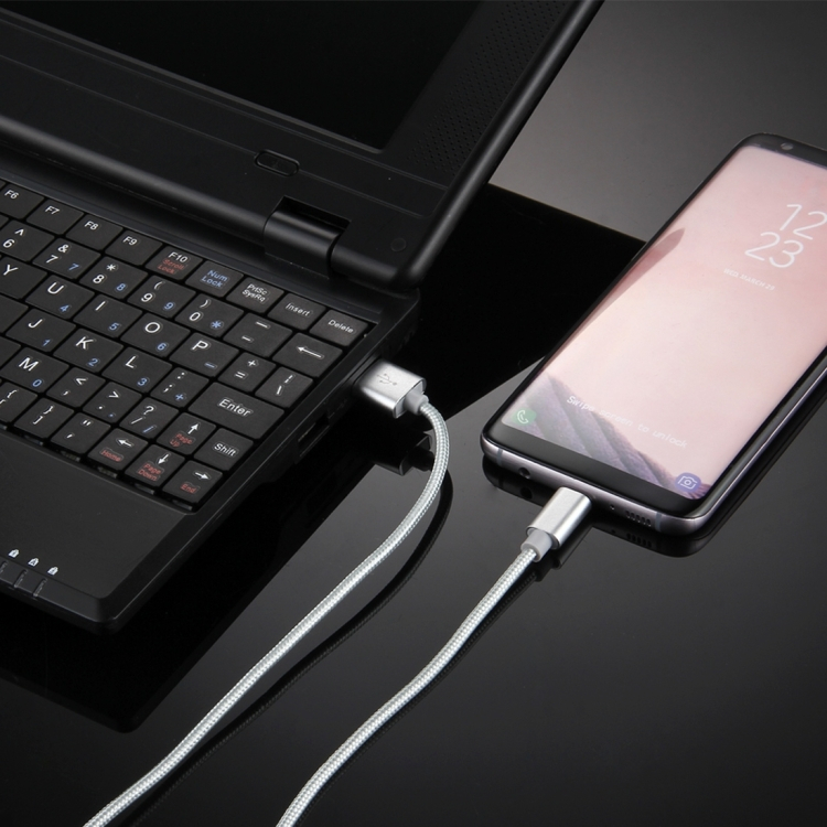 USB-C / USB-A data- ja latauskaapeli, 1m 