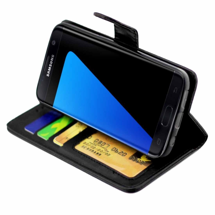 Nahkainen suojakotelo Samsung Galaxy S7, musta