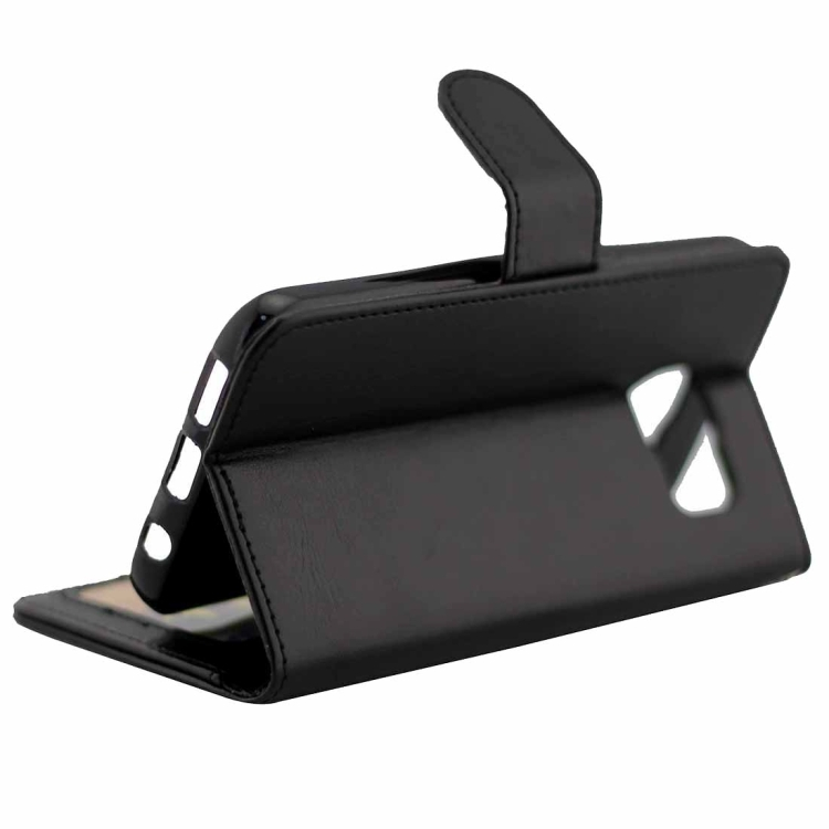 Nahkainen suojakotelo Samsung Galaxy S7, musta