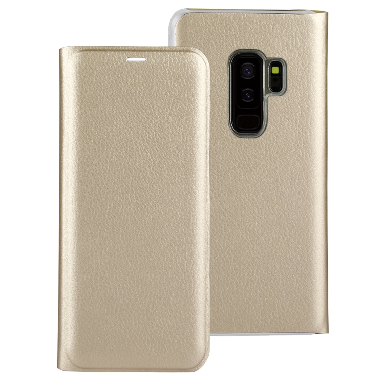 Samsung Galaxy S9+ nahkakotelo (kulta)