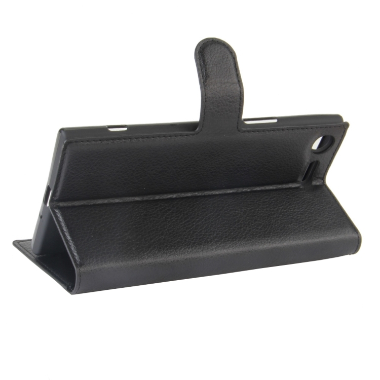 Sony Xperia XZ Premium nahkainen suojakotelo (musta) 