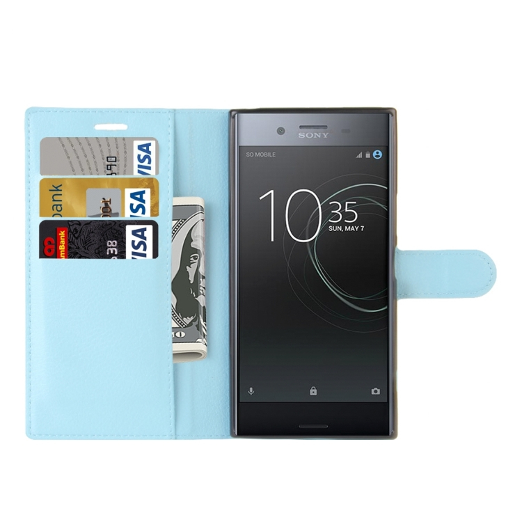 Sony Xperia XZ Premium nahkainen suojakotelo (sininen) 