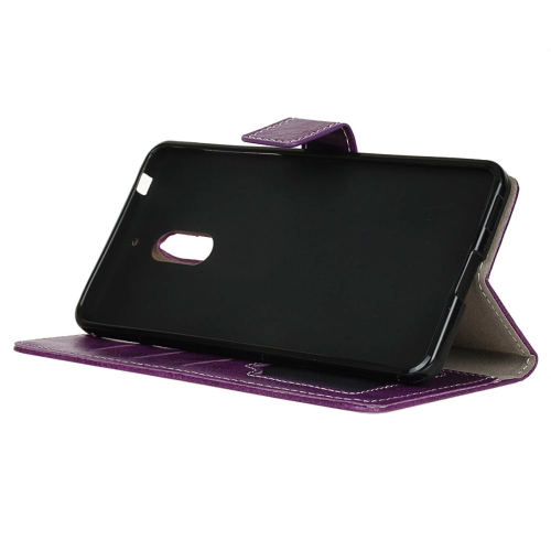 Nahkainen lompakko/suoja Nokia 6 (violetti)