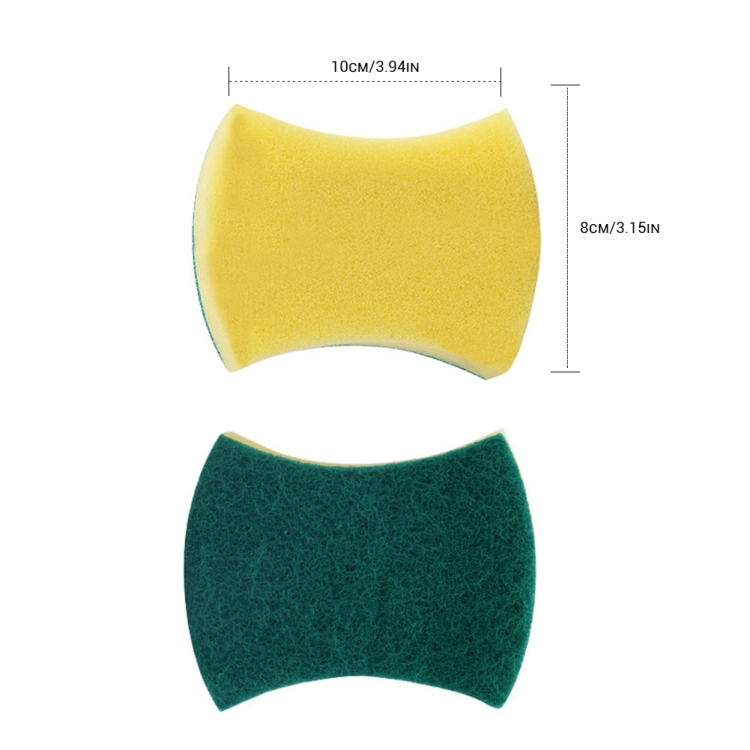 Sponge Kitchen Cleaning Brush with Sucker, 5pcs in one packaging, the price is for 5pcs