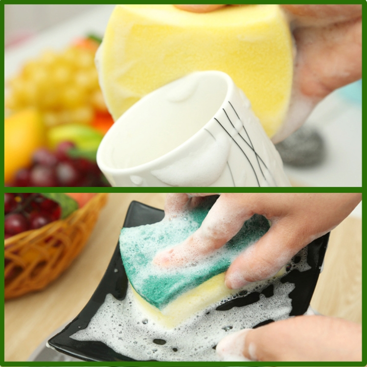 Sponge Kitchen Cleaning Brush with Sucker, 5pcs in one packaging, the price is for 5pcs