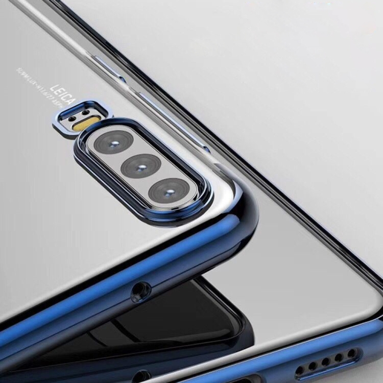 Kolme osaa elektrolyyttistä sivua TPU takakotelo Huawei P30 Pro: lle (harmaa)