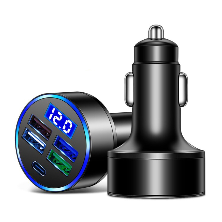 5-Porttinen USB-autolaturi – Puhelimille ja Tableteille