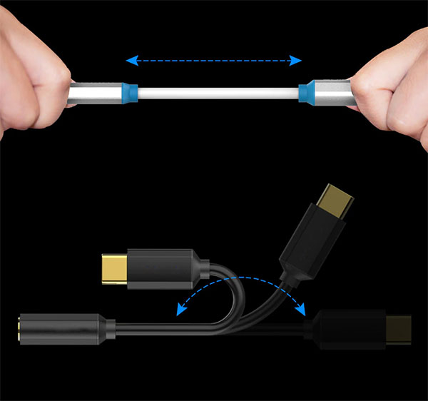 USB-C - 3.5 mm kuulokeliitäntäsovitin