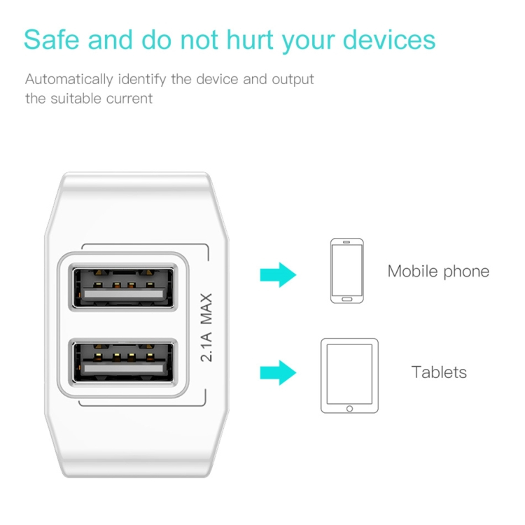 2-Portinen virta-adapteri