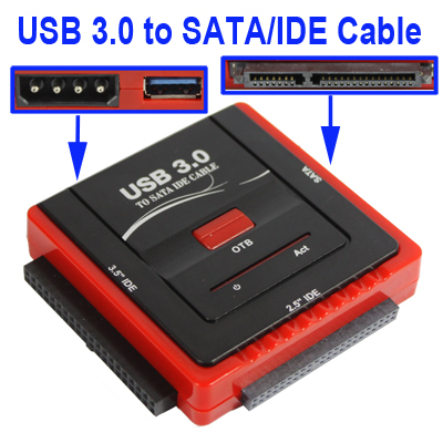 USB 3.0 -adapteri IDE / SATA -levyille