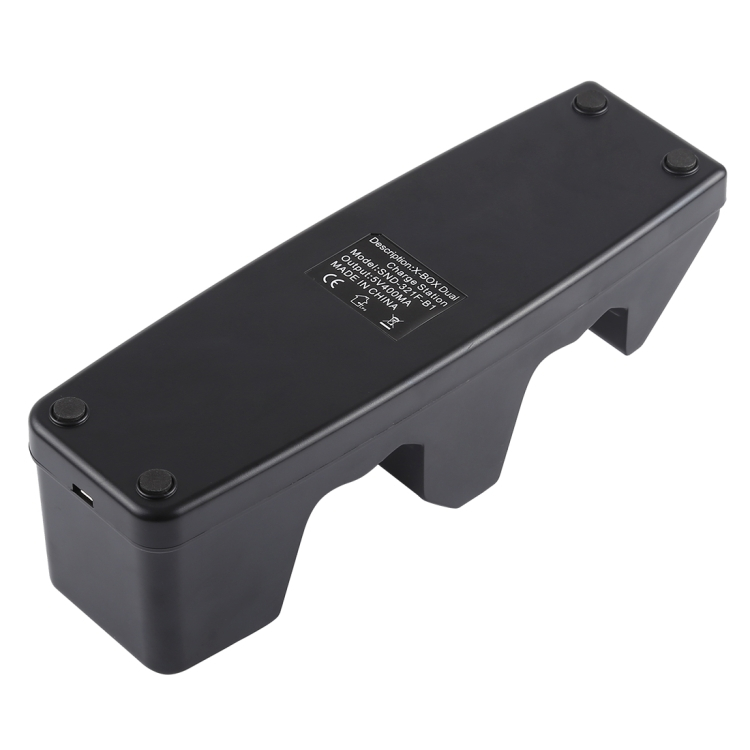 Xbox One Dual USB latausasema 2 x 1200mAh akulla (Musta)