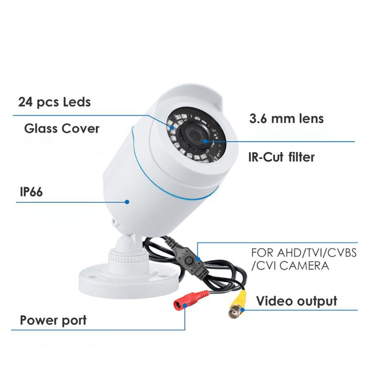 Infrapuna ruiskuvesitiivis valvonta kamera