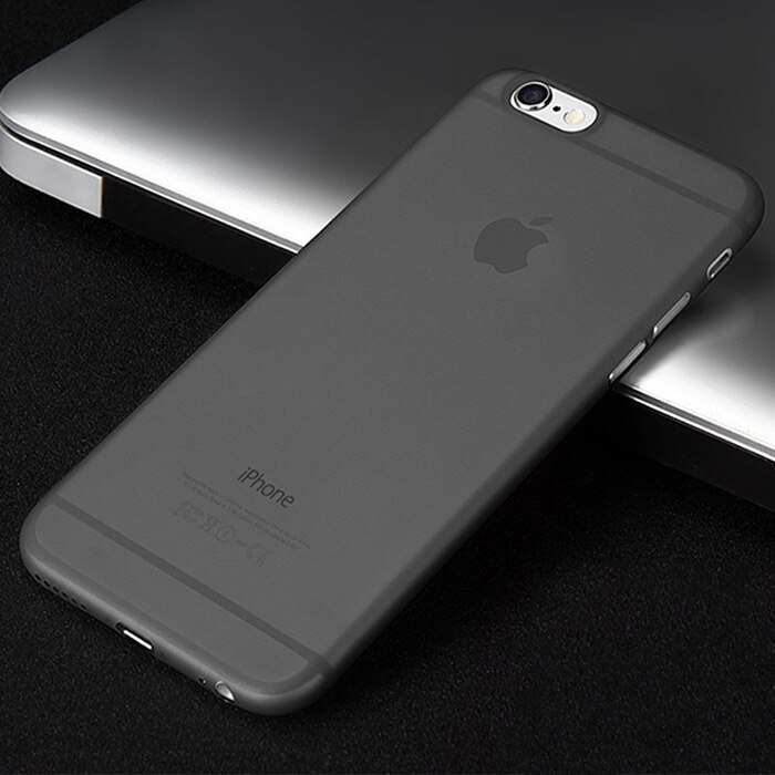 iPhone 7 / iPhone 8 ultra-slim suojakuori, musta