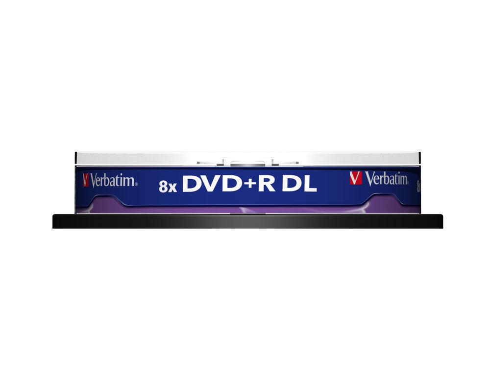 Verbatim DVD+R Double Layer 8.5Gt Matt Silver 8x, 10 kpl spindle 