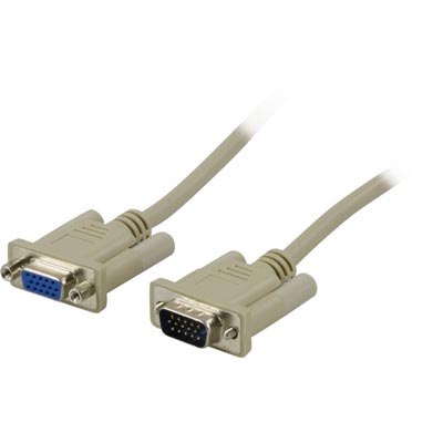 VGA Jatkokaapeli RGB HD15 u-n 10m
