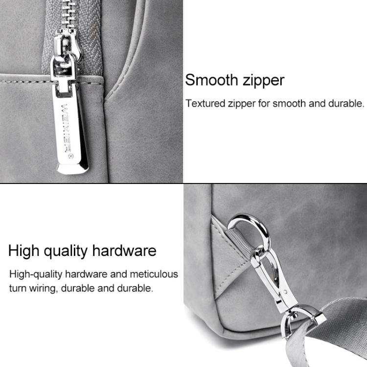 PU-nahkainen olkalaukku (musta)