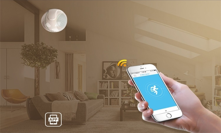 Langaton WiFI PIR liiketunnistin