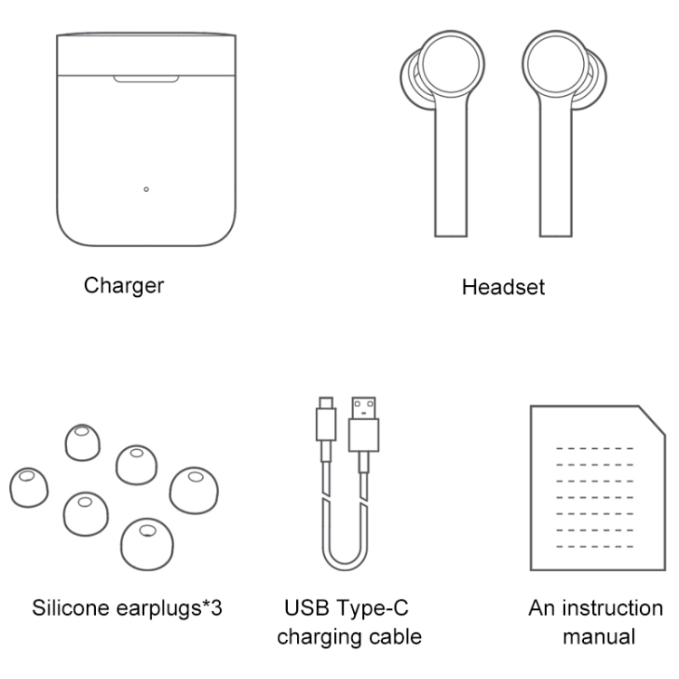 Xiaomi Air Mi True Bluetooth kuulokkeet (Valkoinen)