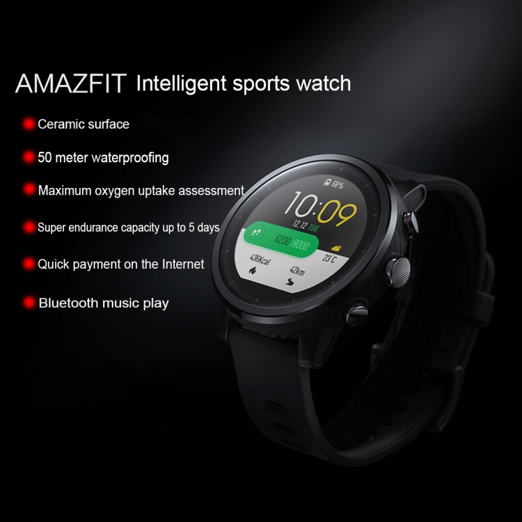 Xiaomi Huami Amazfit Stratos (Musta)