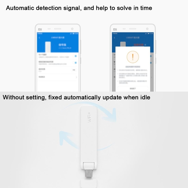 Xiaomi Mi WiFi-vahvistin 2, 300Mbps signaalin parantaja (Valkoinen)
