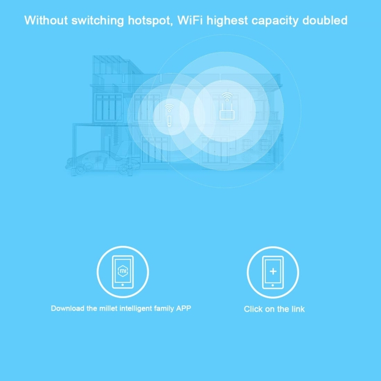 Xiaomi Mi WiFi-vahvistin 2, 300Mbps signaalin parantaja (Valkoinen)