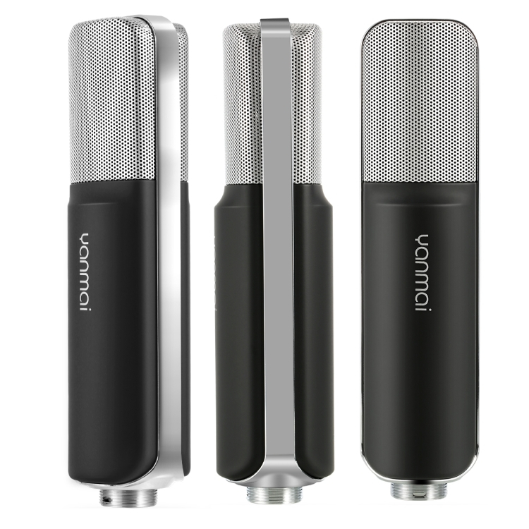 Äänitysmikrofoni telineellä PC:lle ja Macille