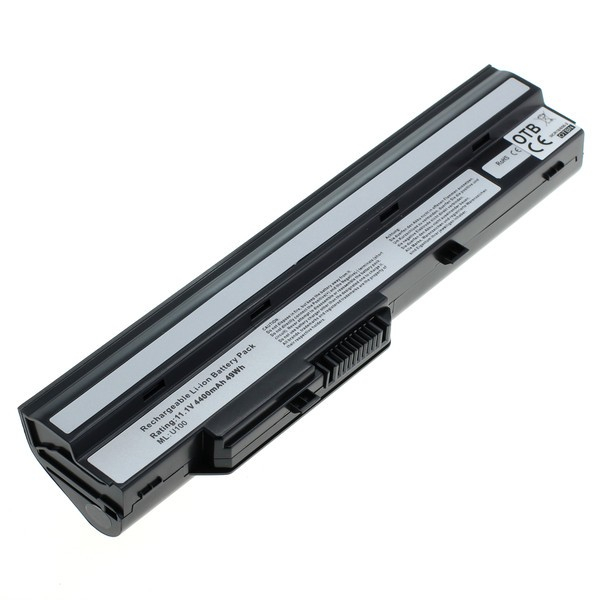 Medion Akoya Mini E1210, MSI U270 sarja yhteensopiva akku, 4400 mAh