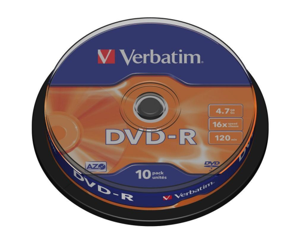 Verbatim DVD-R 4.7GB 16x Matt Silver 10kpl
