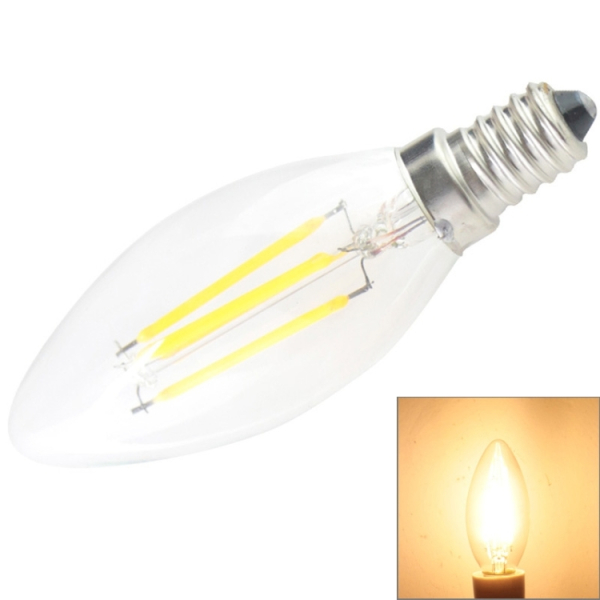 E14 LED -hehkulamppu, 4 W, lämmin valkoinen, 2 kpl