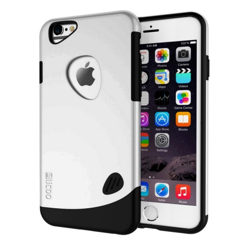 Suojakotelo iPhone 6 / 6S puhelimelle, hopea