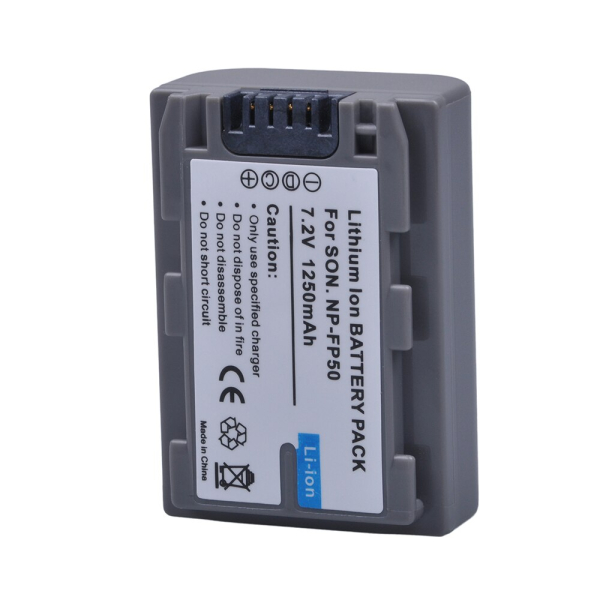 Sony NP-FP50 / NP-FH50 yhteensopiva akku 1250 mah