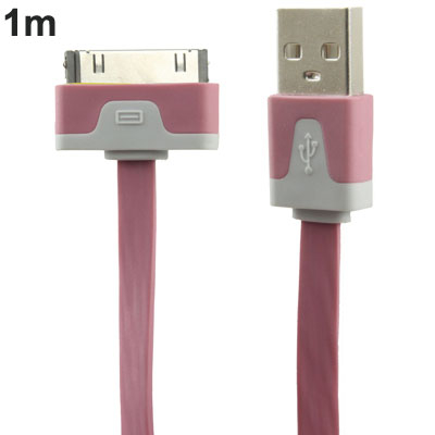 iPod, iPhone, ipad USB kaapeli - vaaleanpunainen