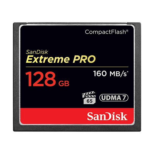 SanDisk Extreme Pro 128 Gt CompactFlash muistikortti ,160 MB/s