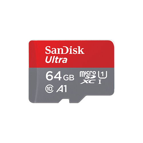 SanDisk Ultra 64 Gt MicroSDXC muistikortti, Class 10, 100 mb/s, A1