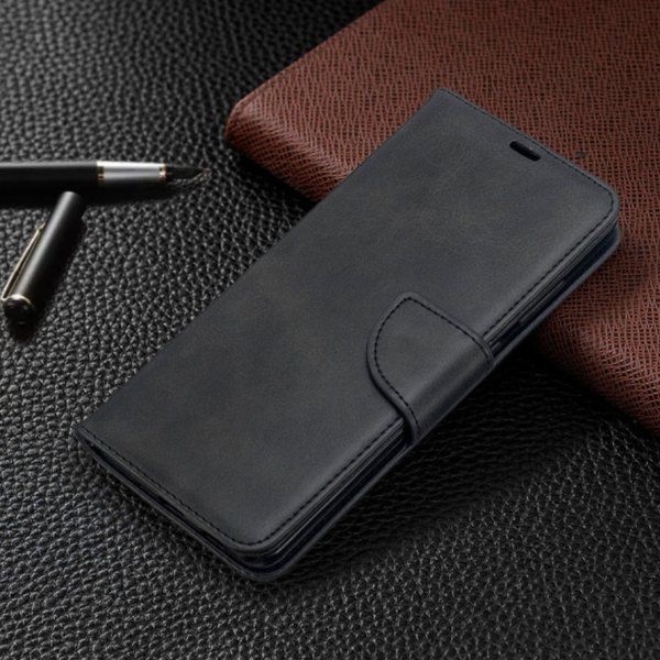 Samsung Galaxy S10 nahkainen kotelo (Musta)