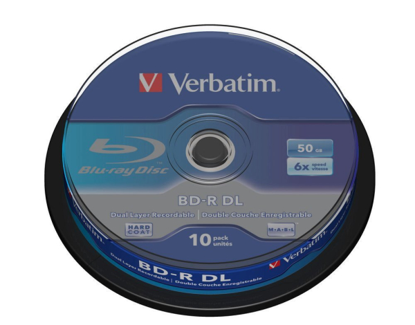Verbatim BD-R DL 50GB 6x, Blu-ray 10 kpl