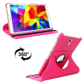 Litchi Texture 360 Degree Rotation Leather Case with 2 Gears Holder & Sleep / Wake-up Function for Samsung Galaxy Tab S 8.4 / T700(Magenta)