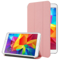 Frosted Texture Flip Leather + Transparent Trosted Plastic Case with Holder for Samsung GALAXY Tab 4 / T330 (Pink)