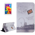 London Eye Pattern Leather Case with Holder for Samsung Galaxy Tab 4 8.0 / T330