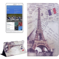 Eiffel Tower Pattern Flip Leather Case with Holder for Samsung Galaxy Tab S 8.4 / T700