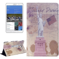 Statue of Liberty Pattern Flip Leather Case with Holder for Samsung Galaxy Tab S 8.4 / T700