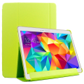 Slim Lattice Texture Horizontal Flip Leather Case with Holder for Samsung Galaxy Tab S 10.5 / T800(Green)