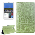 Crocodile Texture Flip Leather Case with Holder for Samsung Galaxy Tab S 8.4 / T700(Green)