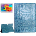 Crocodile Texture Flip Leather Case with Holder for Samsung Galaxy Tab S 10.5 / T800(Blue)